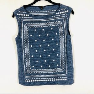 Banana Republic embroidered top